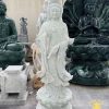 Tượng Quan Thế Âm Bồ Tát đá trắng tự nhiên 1.8M-2M